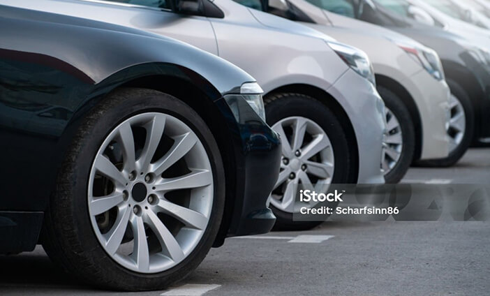 A row of cars