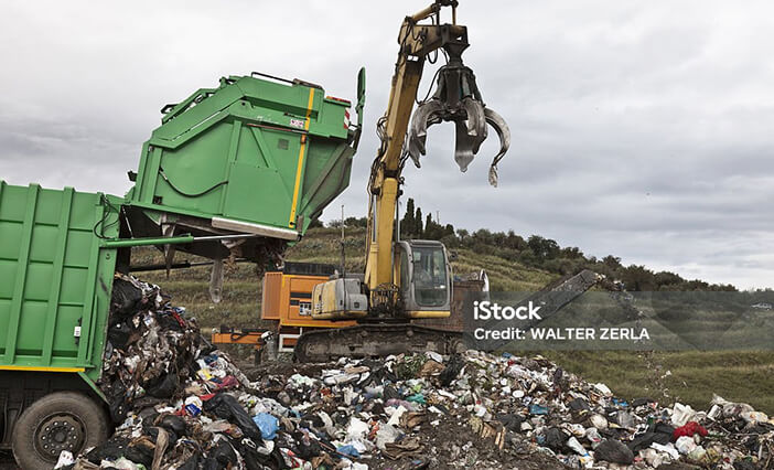 Equipment at a waste transfer station